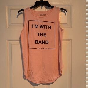 Hard Rock Cafe Pink 'I'm With The Band' Tank